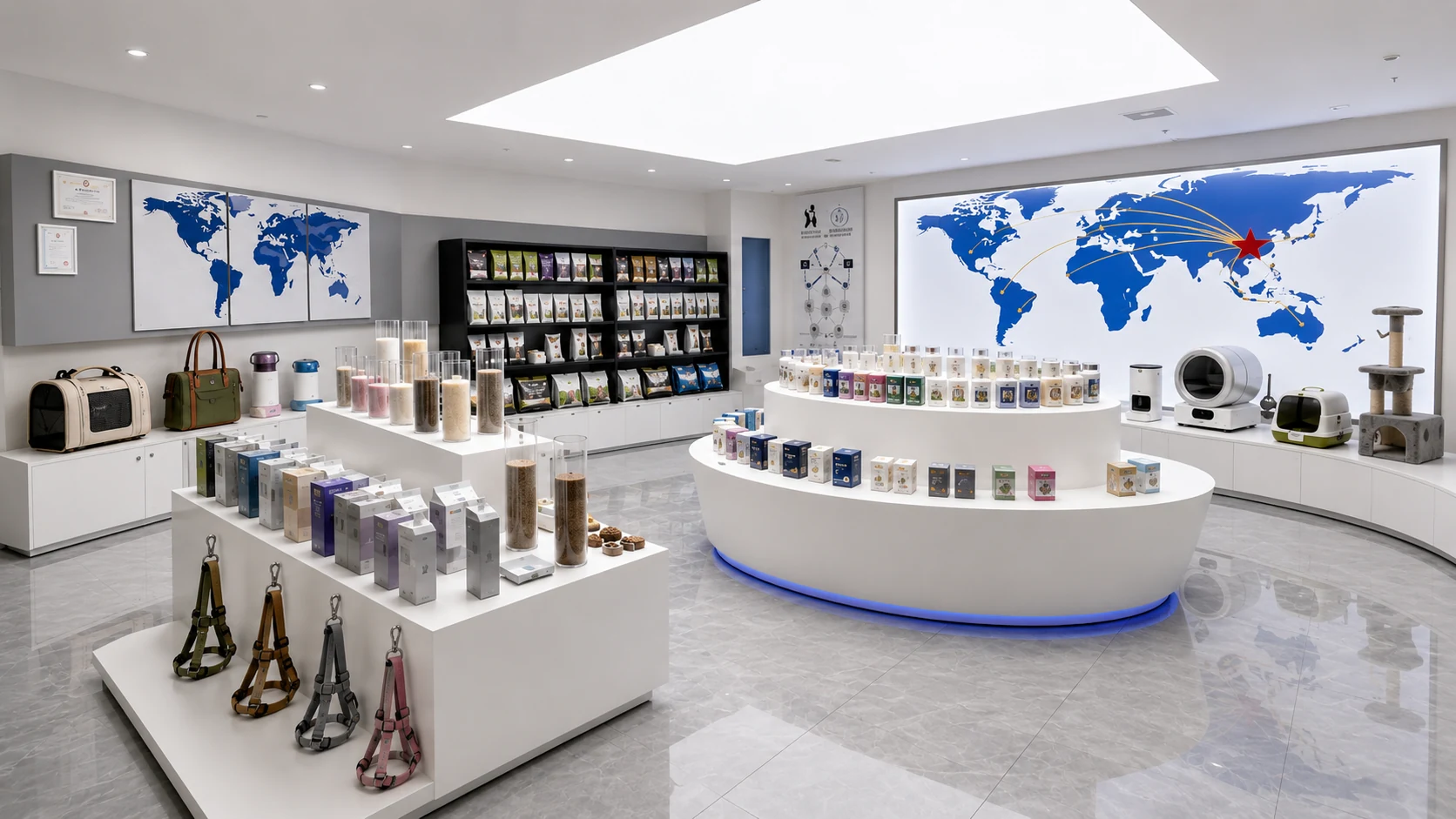 ZHANZHENG multi-category pet product showroom