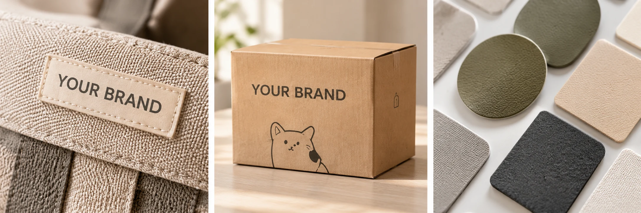 Private label, branded packaging and material options